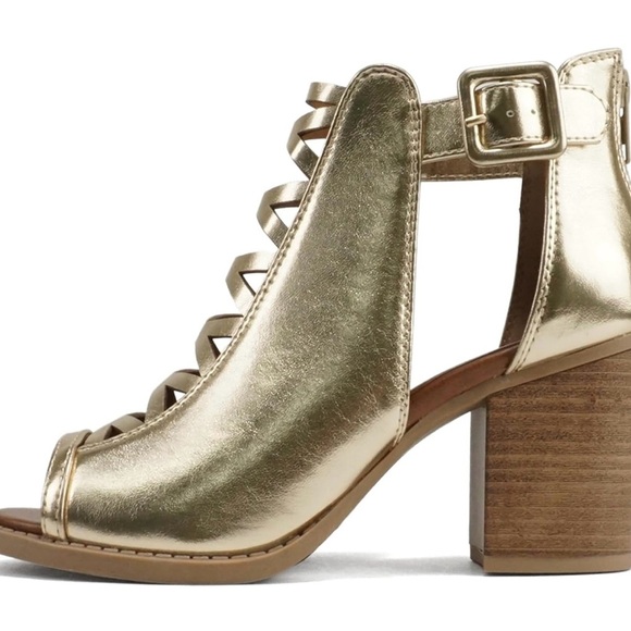 Womens Fashion Aran Open Toe Heel Sandal - Picture 2 of 11